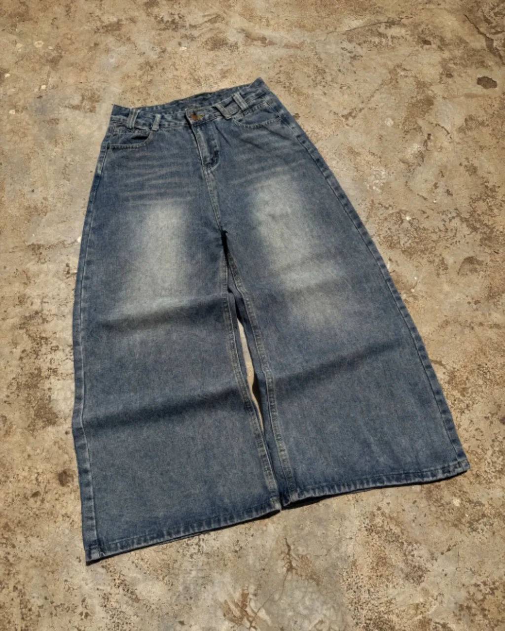 Vintage Cropped Wide Leg Barrel Jeans