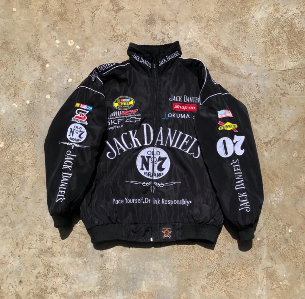 Vintage NASCAR Jack Daniel’s Racing Jacket | #07 | Nextel Cup | Banned Sponsor