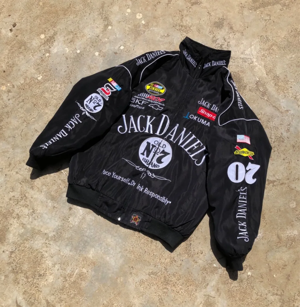 Vintage NASCAR Jack Daniel’s Racing Jacket | #07 | Nextel Cup | Banned Sponsor