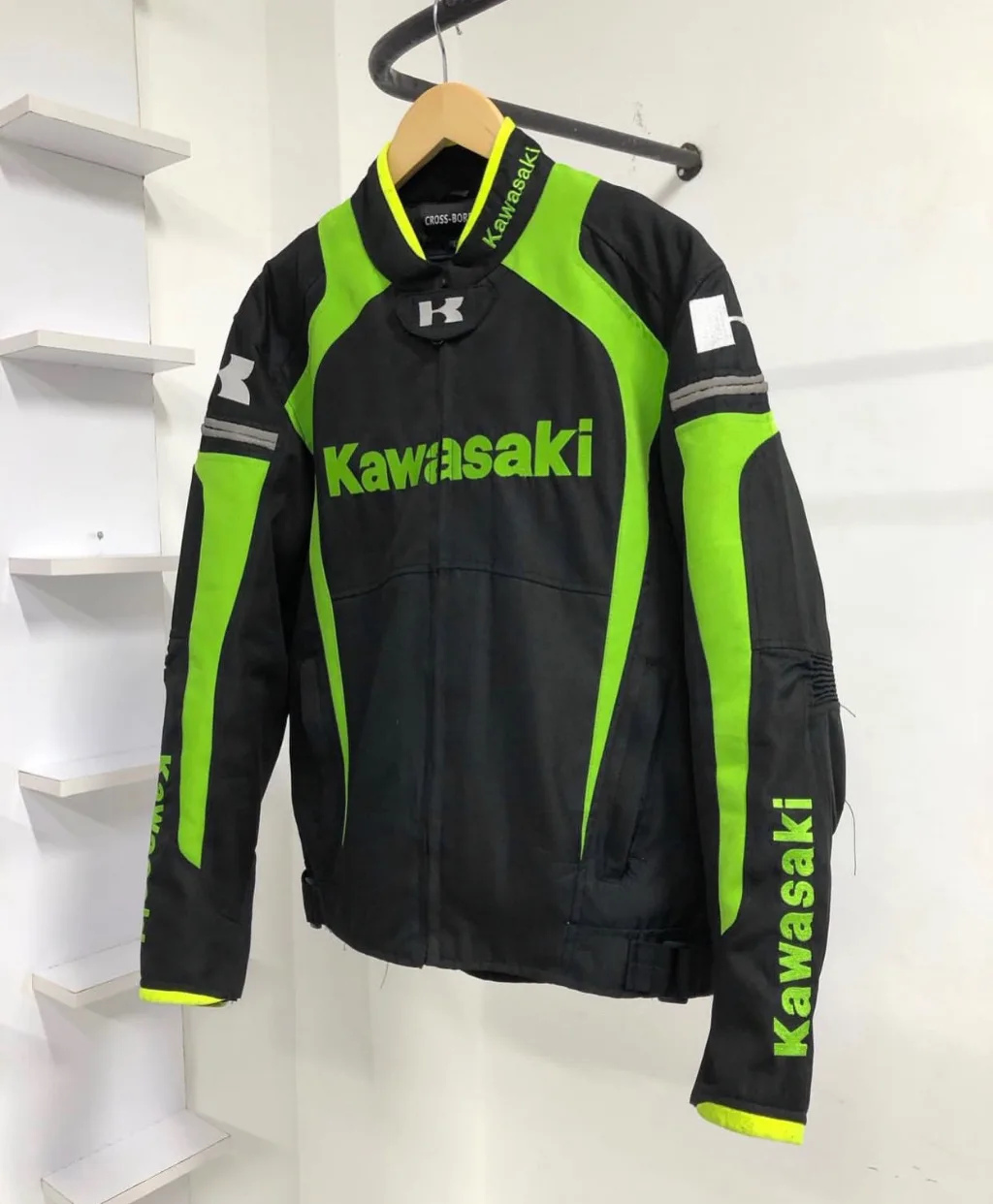 Kawasaki Racing Team Motorcycle Jacket — Ninja Green