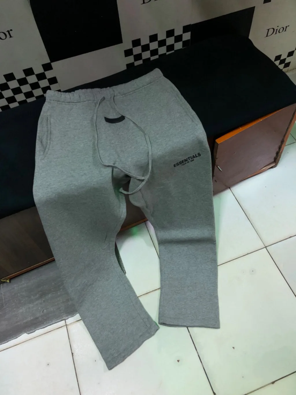 Fear of God Essentials Sweatpants | Heather Grey | Heavyweight Fleece | Size XL