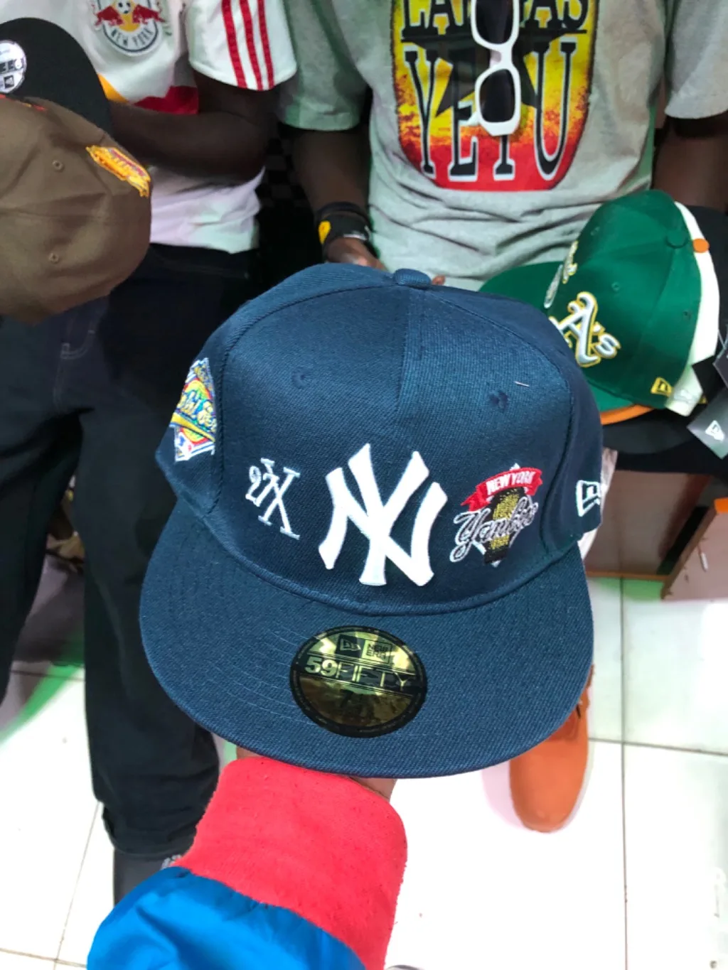 Vintage Navy Fitted Cap 7 1/2