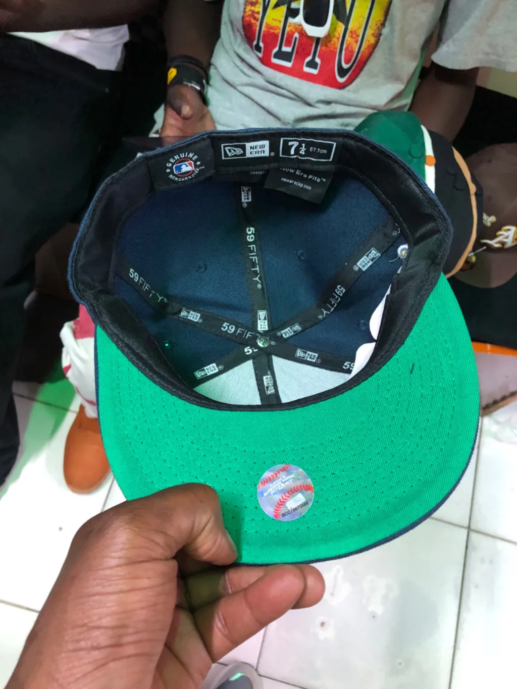 Vintage Navy Fitted Cap 7 1/2