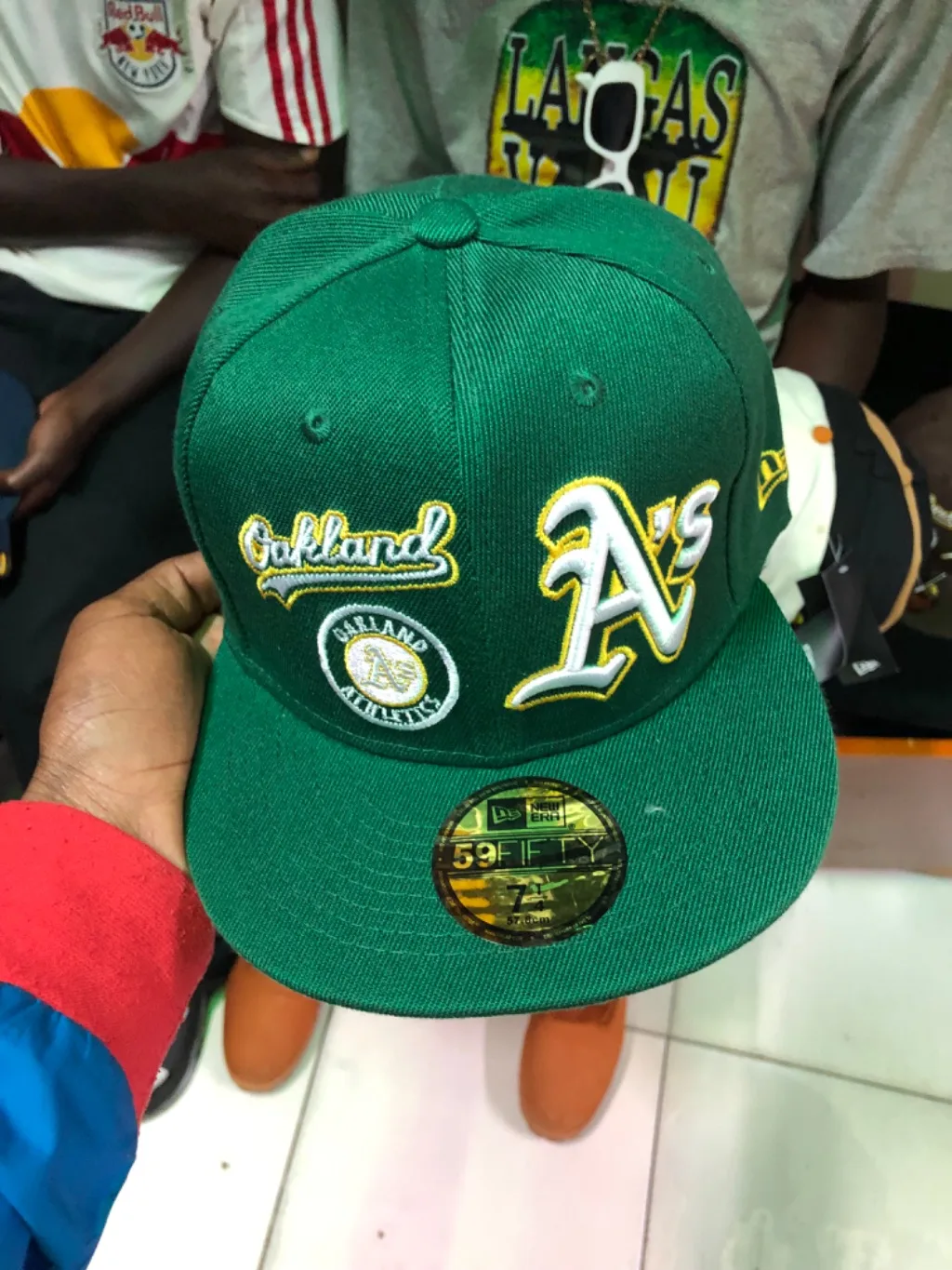 Vintage Forest Green Fitted Cap 7 1/2