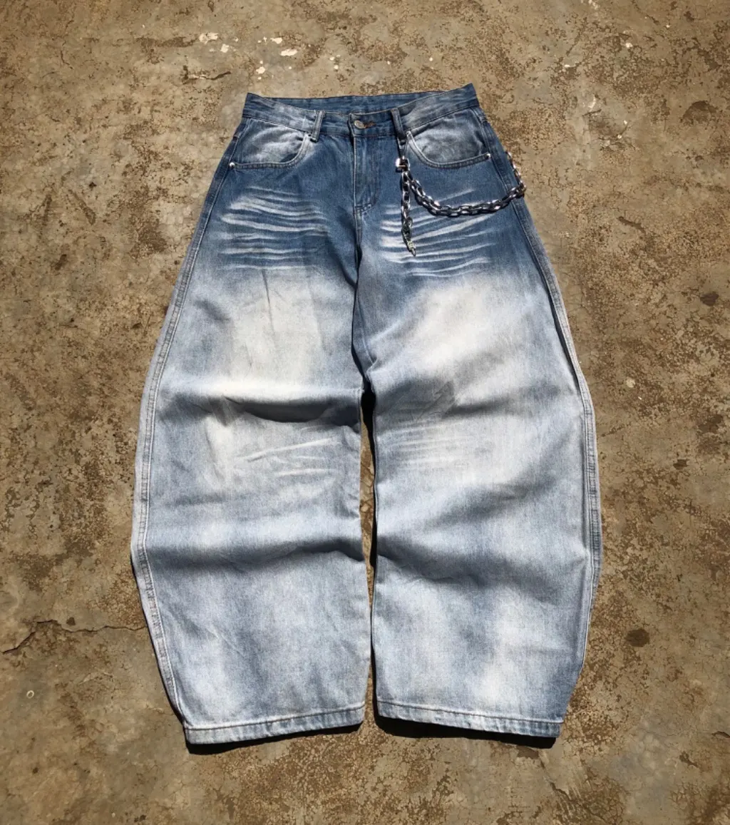 Long Balloon Denim Jeans