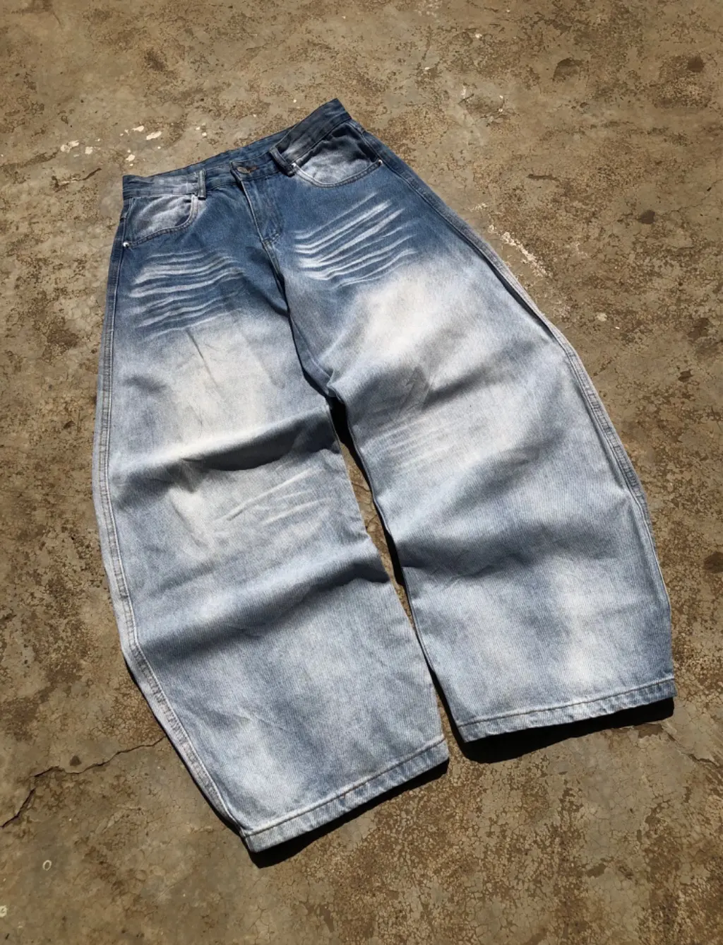 Long Balloon Denim Jeans