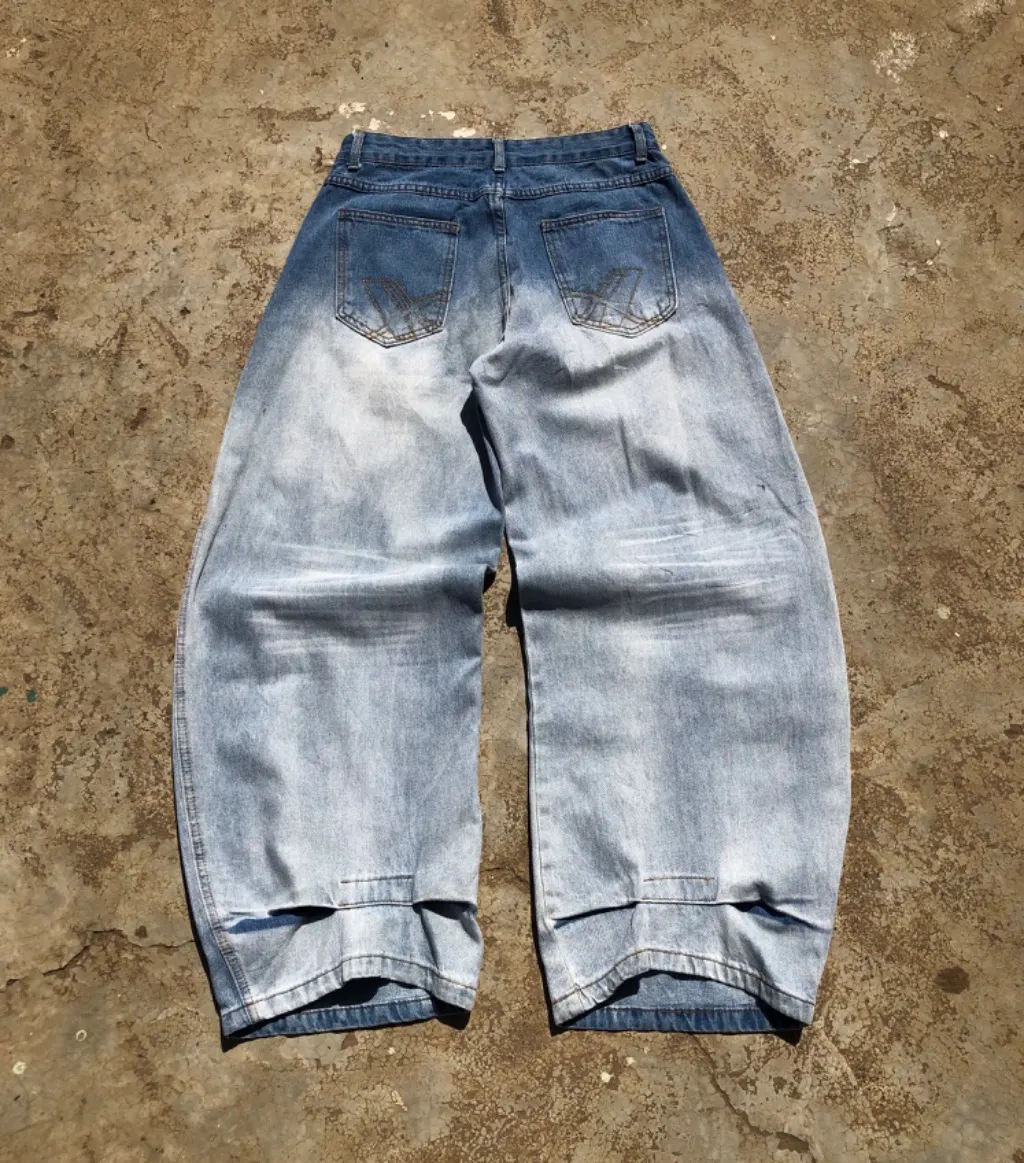 Long Balloon Denim Jeans