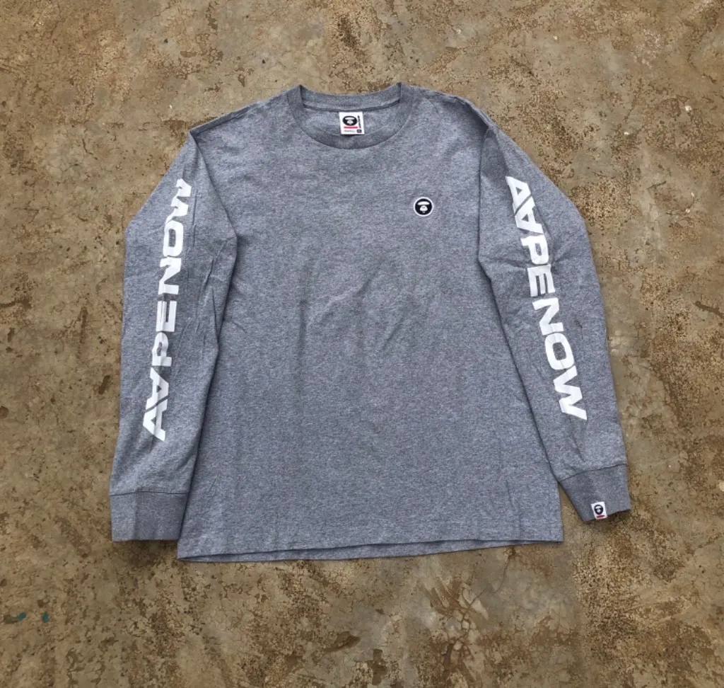 AAPE by BAPE Long Sleeve Tee Grey