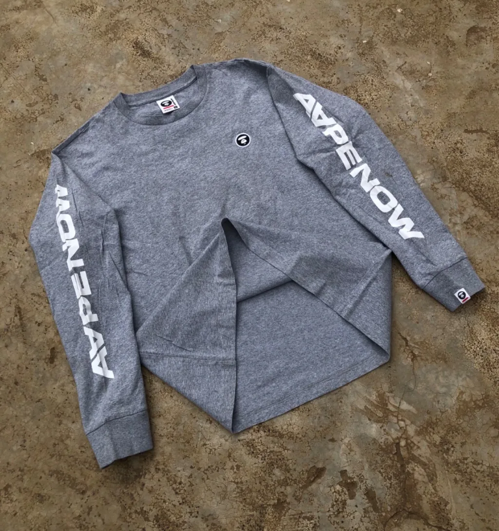 AAPE by BAPE Long Sleeve Tee Grey