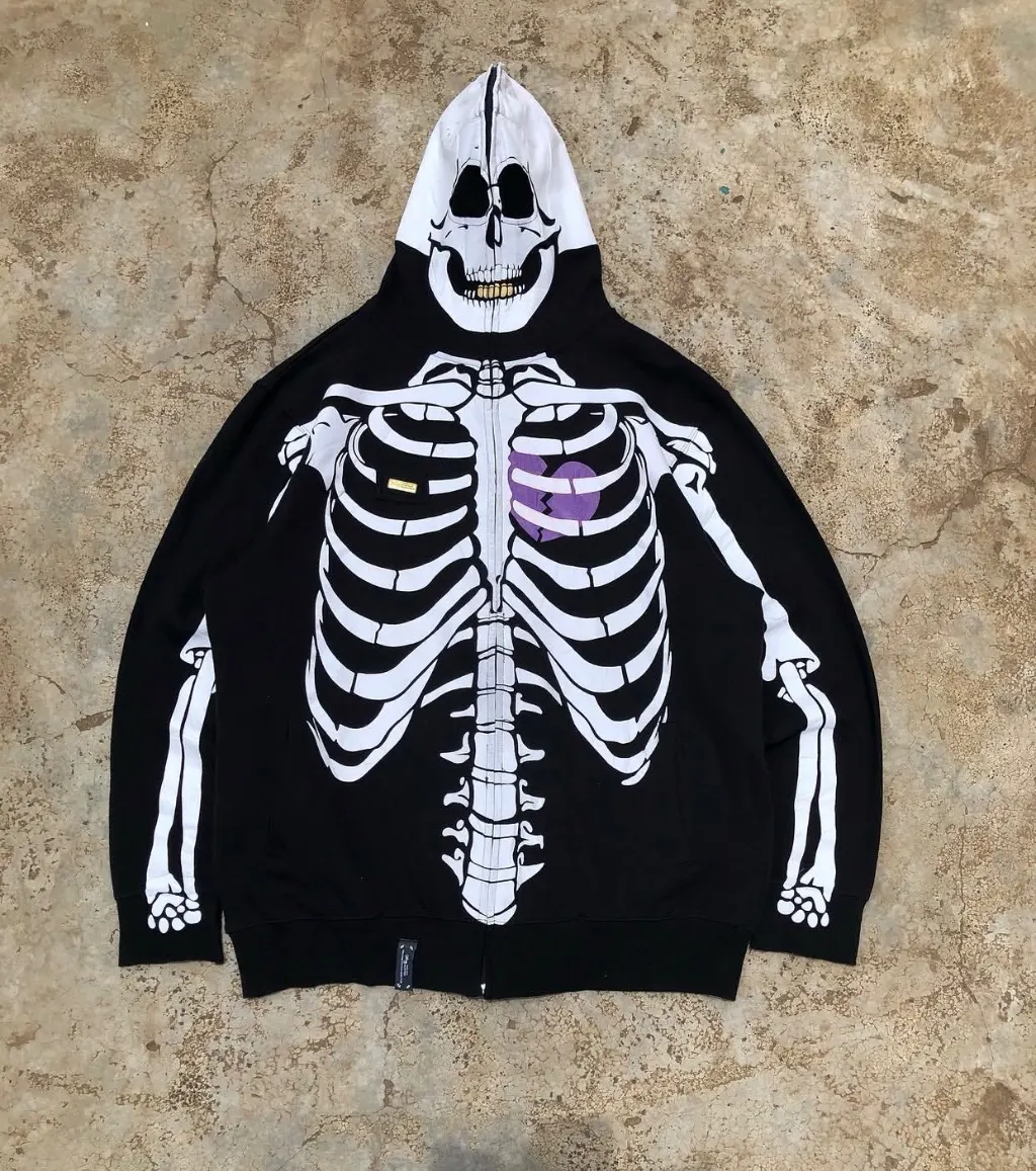 SKELETON ZIP HOODIE 💜