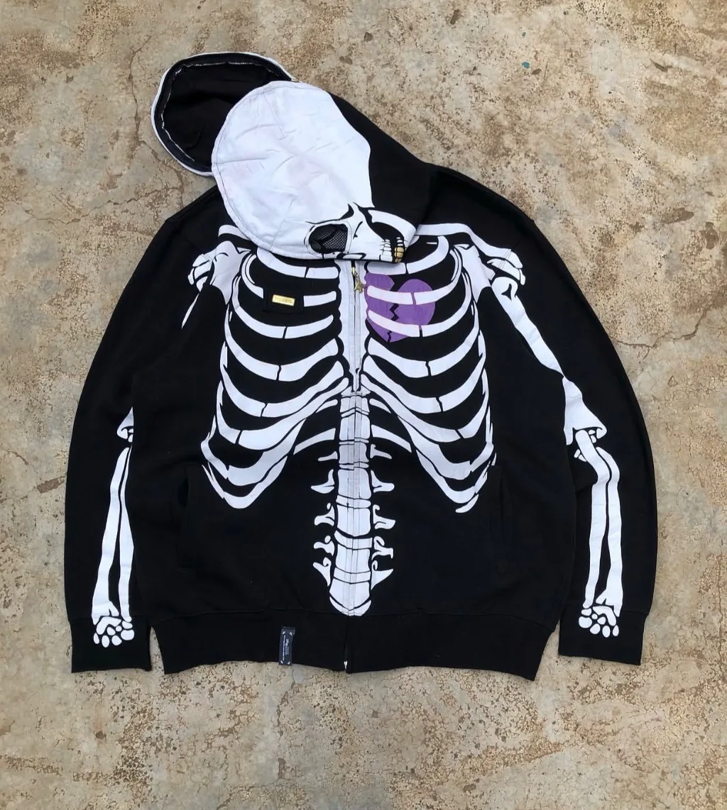 SKELETON ZIP HOODIE 💜