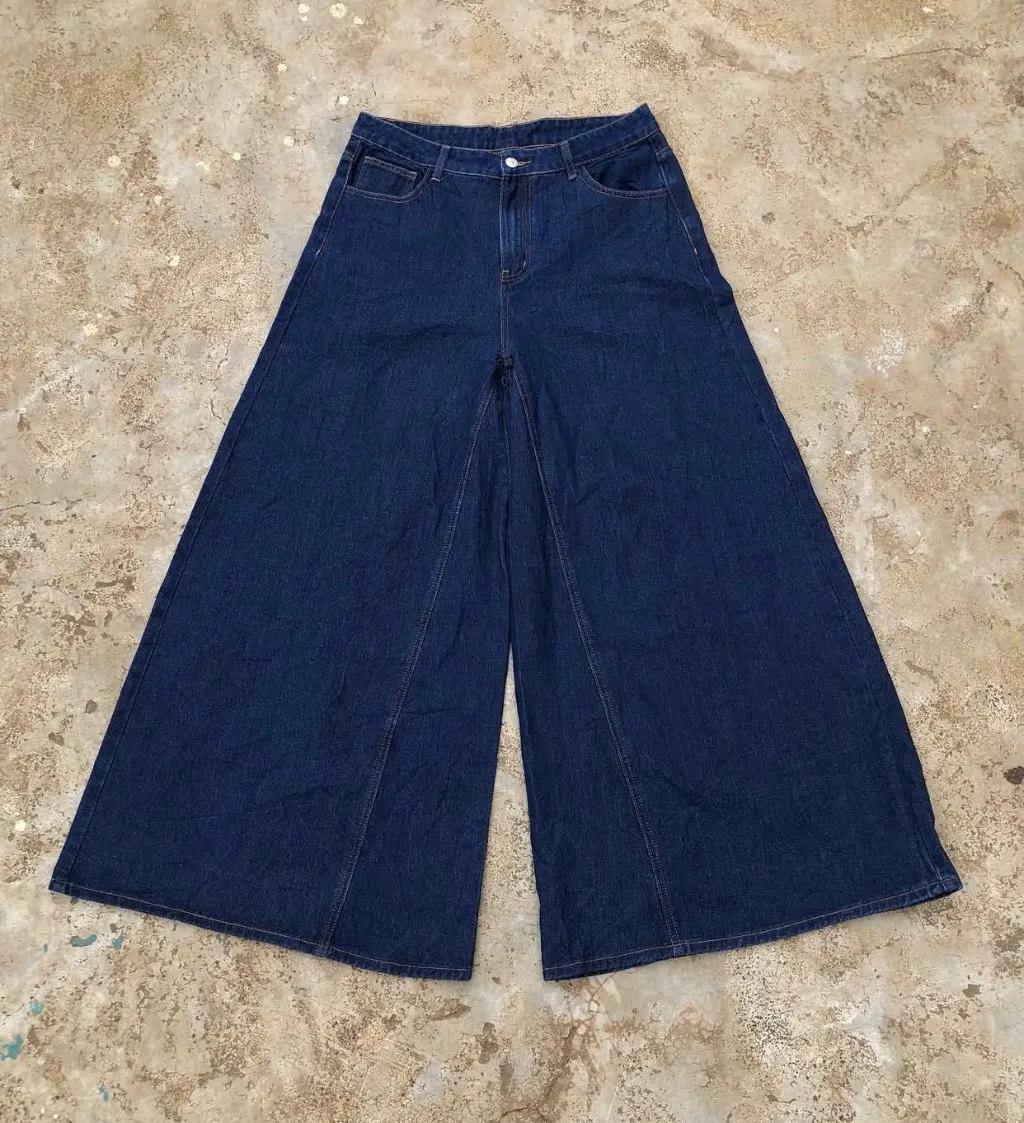 DARK WASH WIDE LEG JEANS 🌊