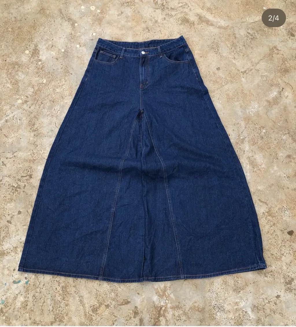 DARK WASH WIDE LEG JEANS 🌊