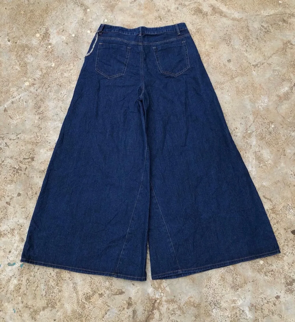 DARK WASH WIDE LEG JEANS 🌊