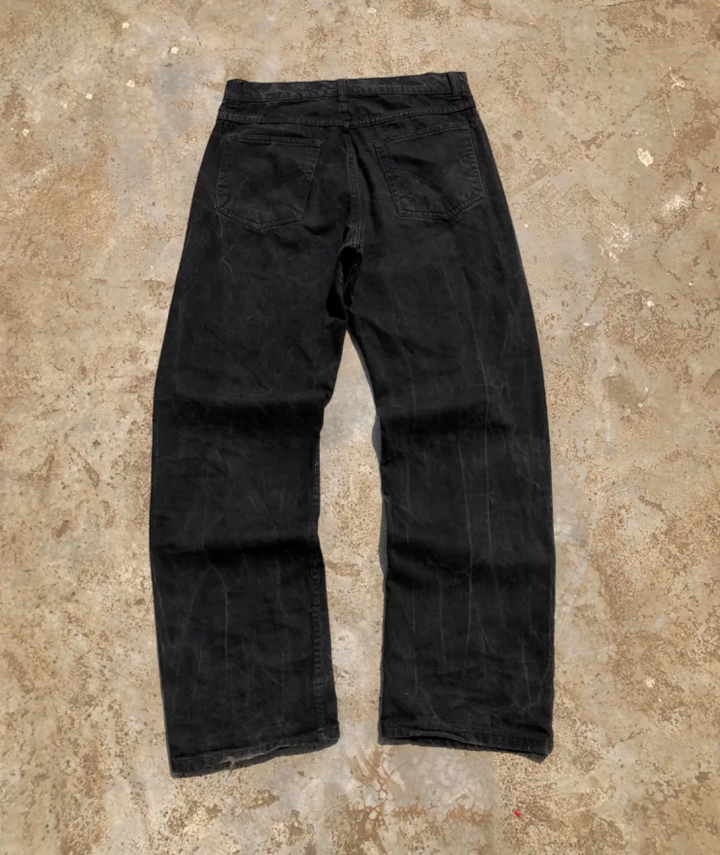 VERBØRGEN WASHED BLACK WIDE LEG