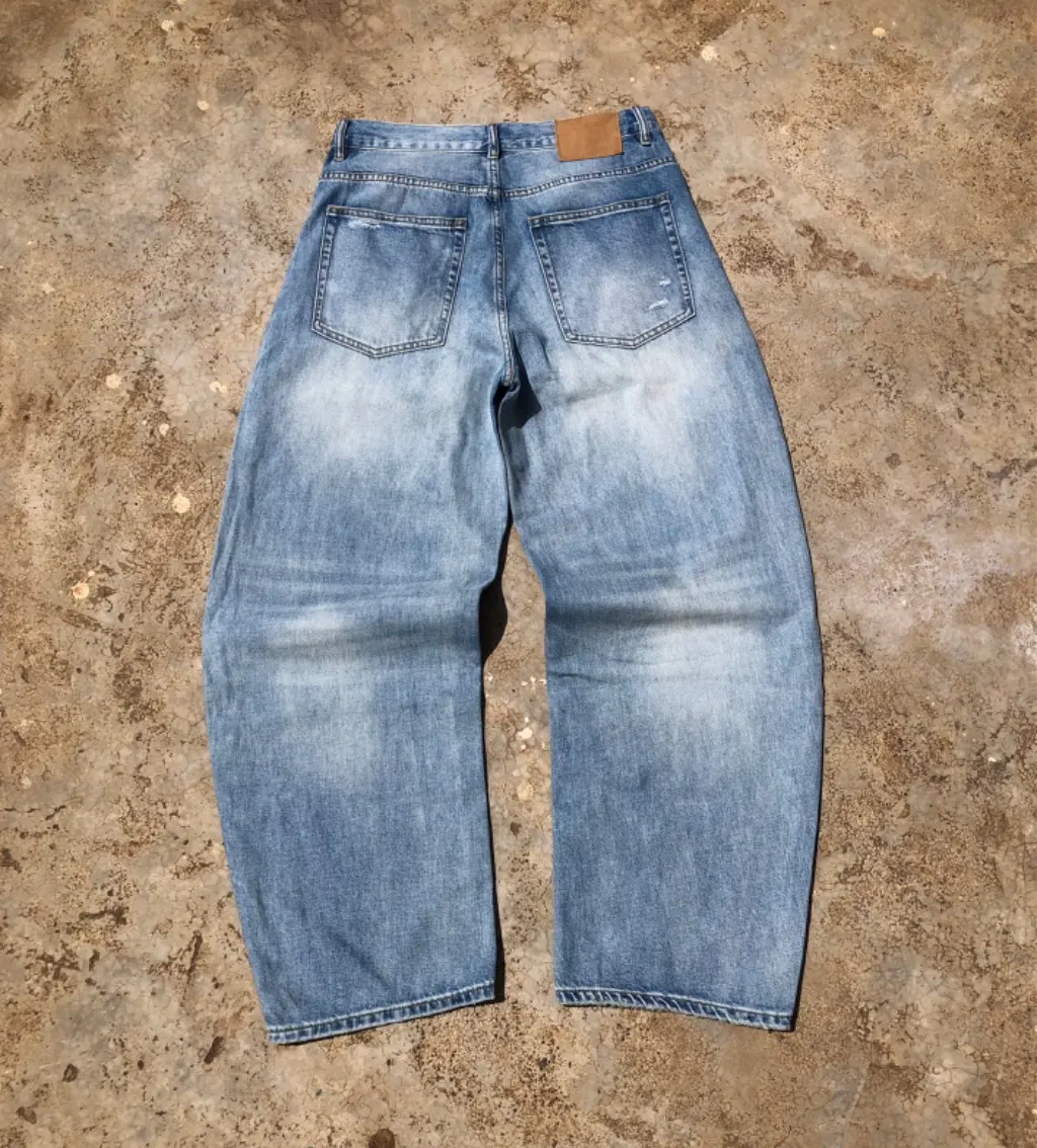 Vintage Baggy Distressed Jeans W35 L30