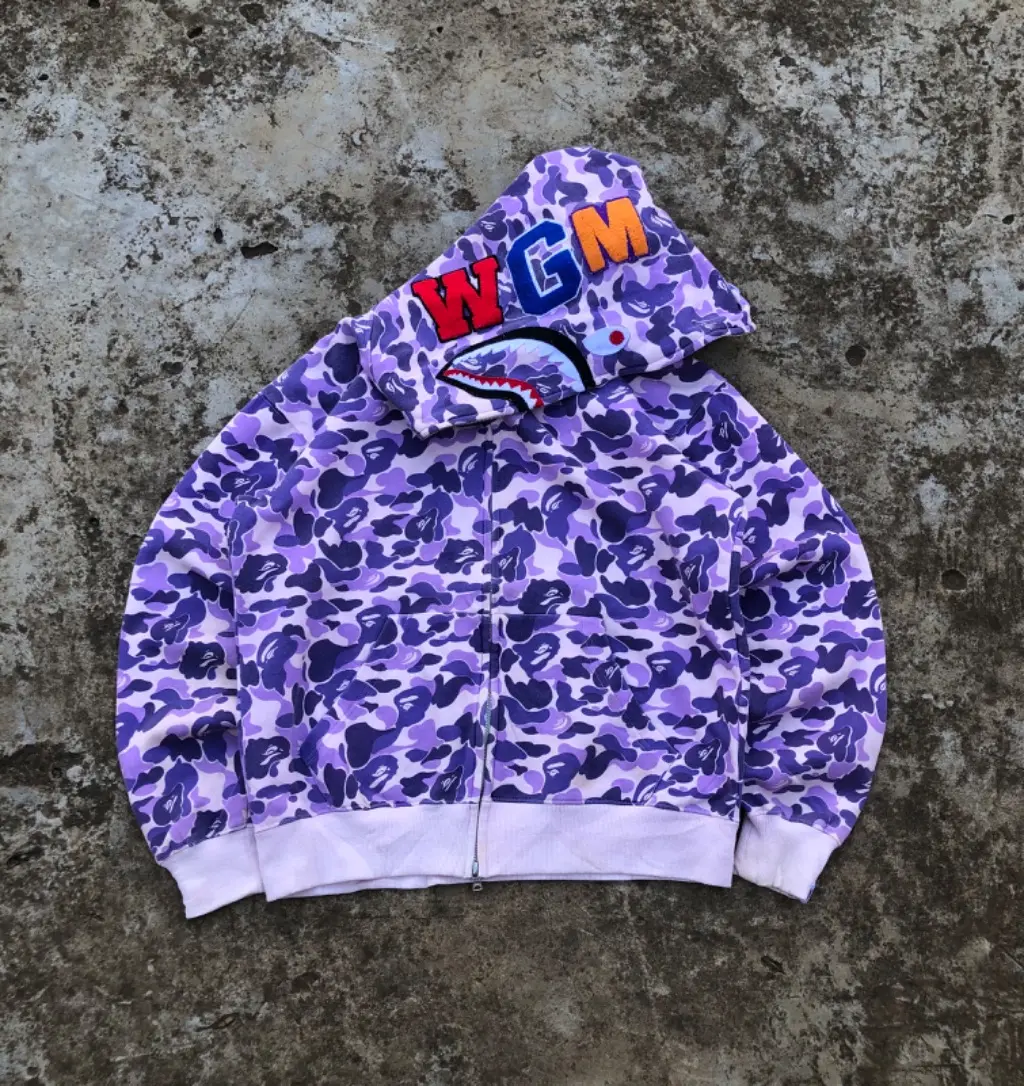 BAPE SHARK - PURPLE CAMO