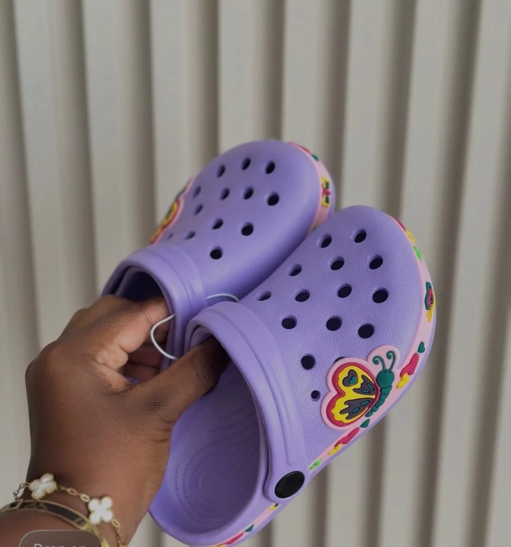 Purple Crocs