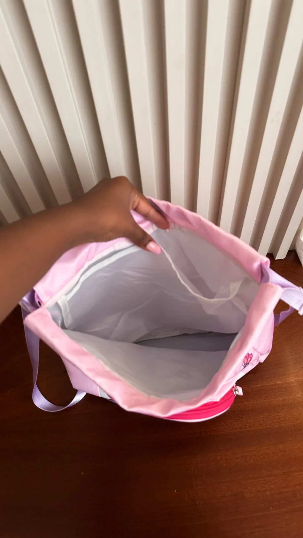 Pink unicorn swim bag