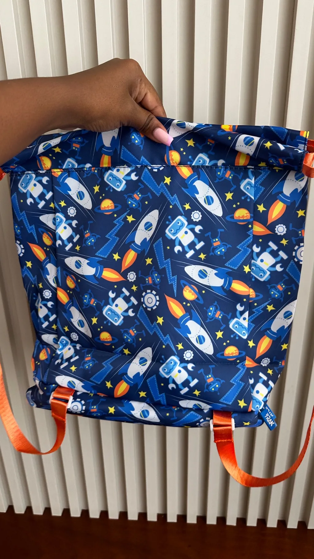 Blue Rocket Astronaut Swim Bag with Shoe Compartment & Wet Pocket
