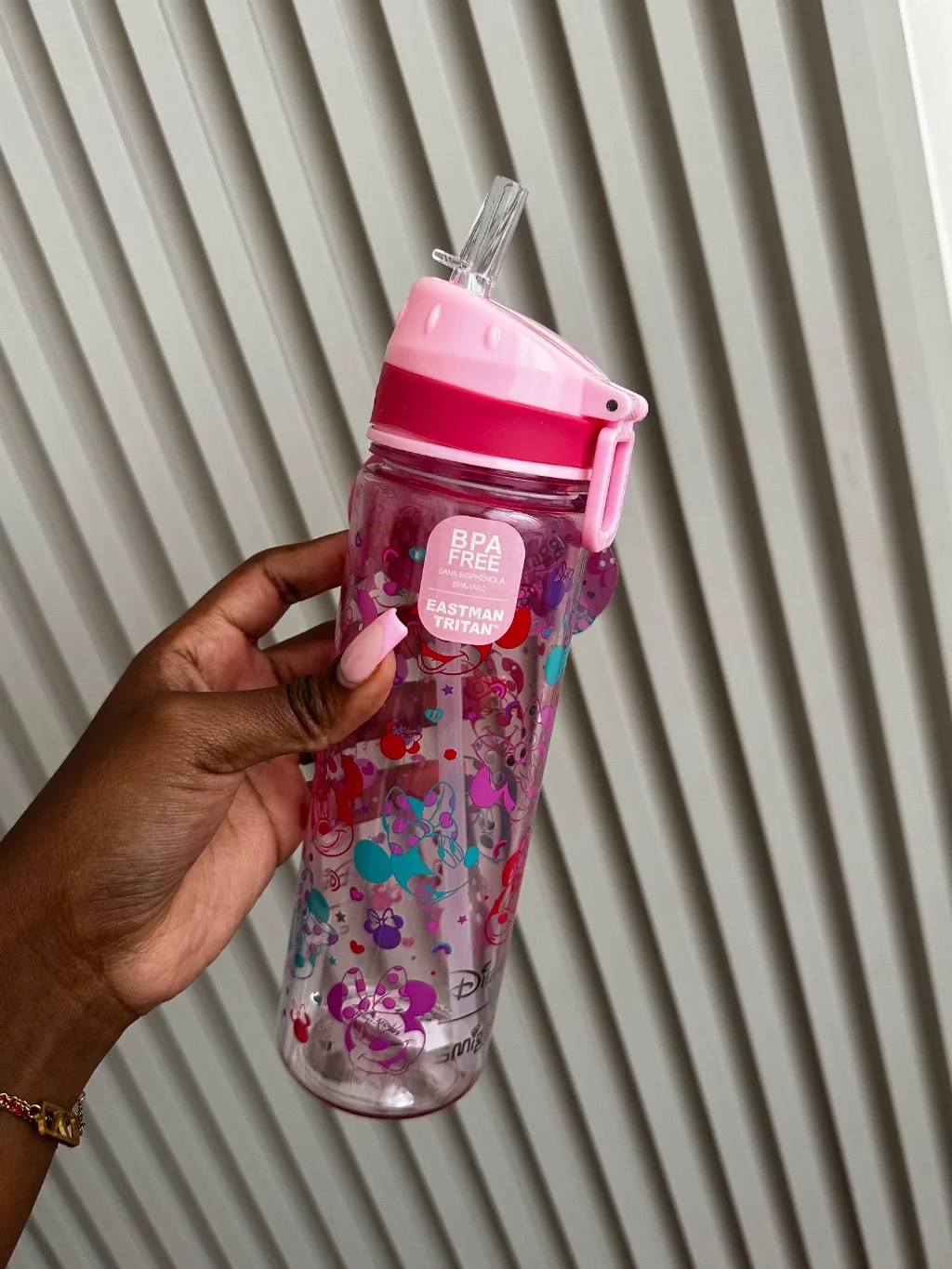 Pink Disney Minnie Mouse BPA-Free Water Bottle – 650ml