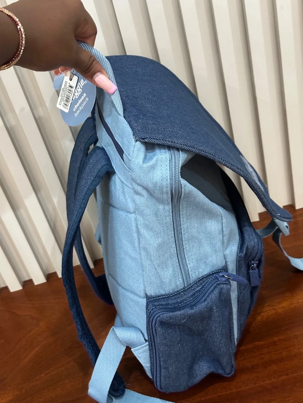 Denim preschooler back pack