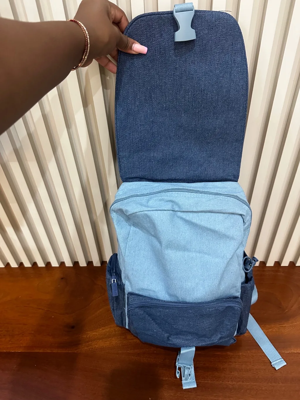 Denim preschooler back pack
