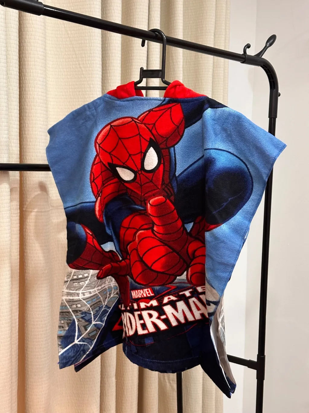Spider man hooded swim towel