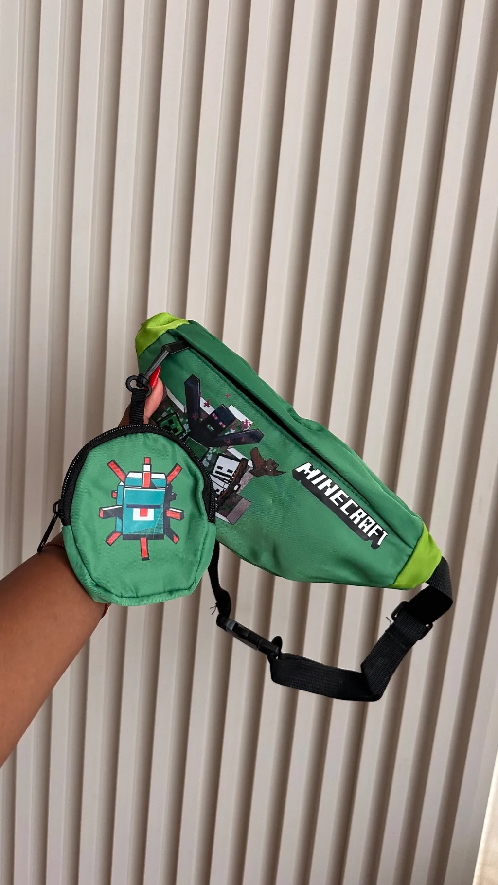 Minecraft money bag / waistbag/ crossbody bag