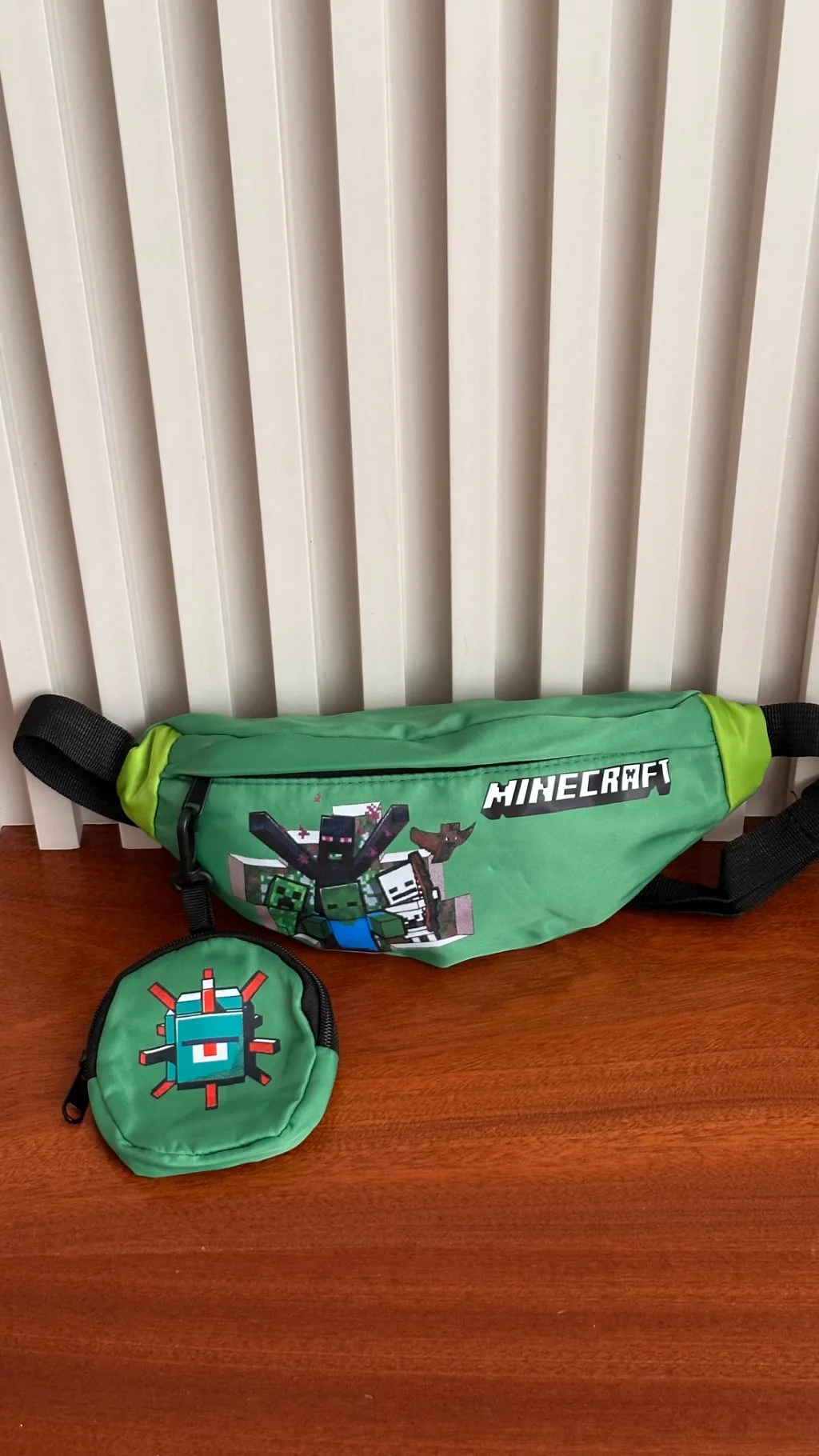 Minecraft money bag / waistbag/ crossbody bag