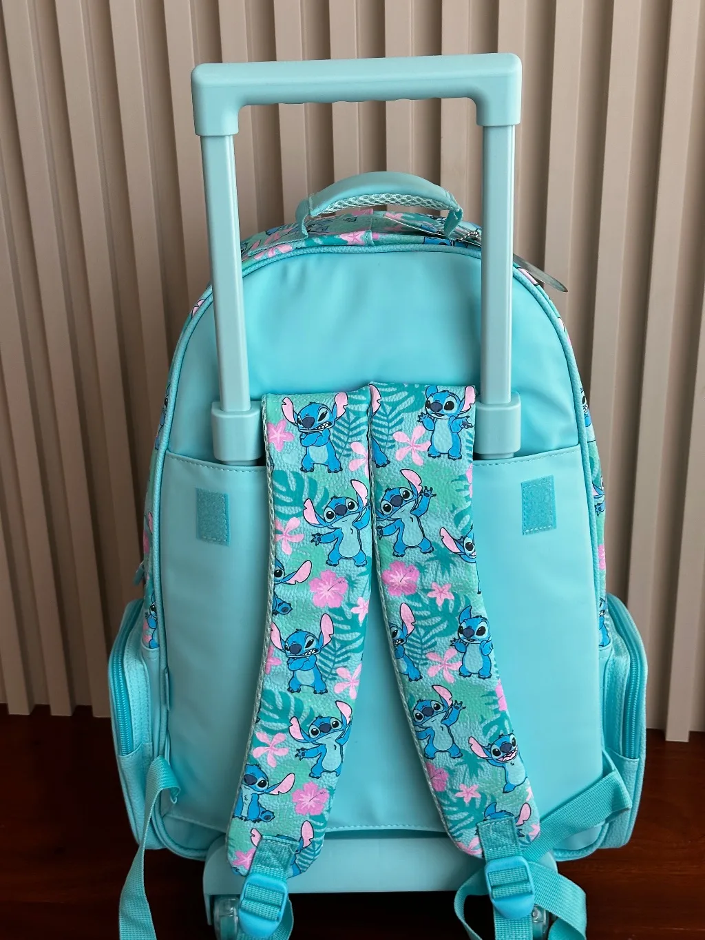 Disney Stitch Tropical Light-Up Wheel Trolley Bag