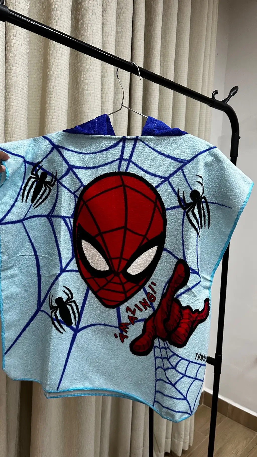 Spiderman Web Hooded Swim Towel (60 *120)