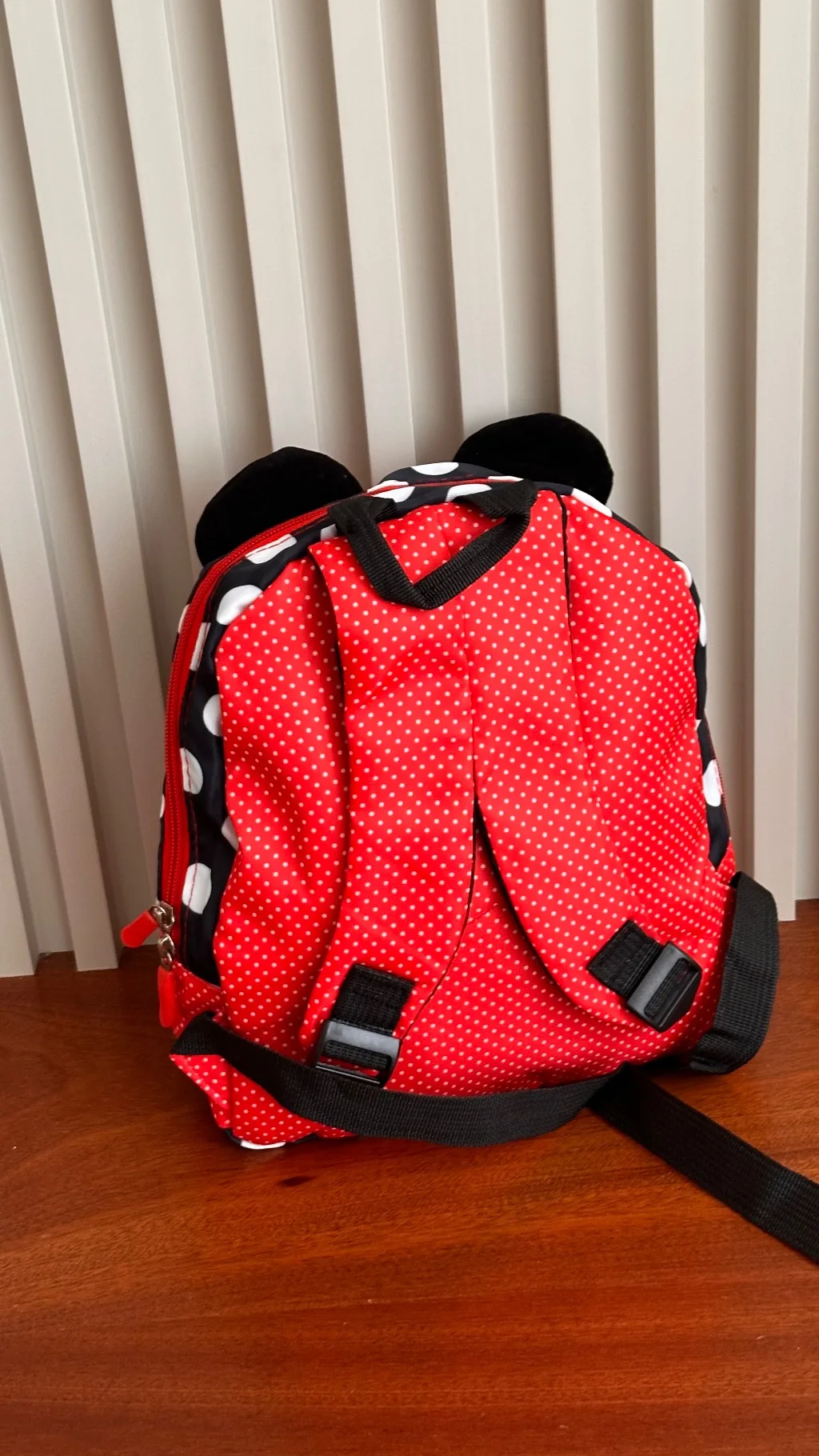 Red Minnie Mouse backpack  preschoolers bag