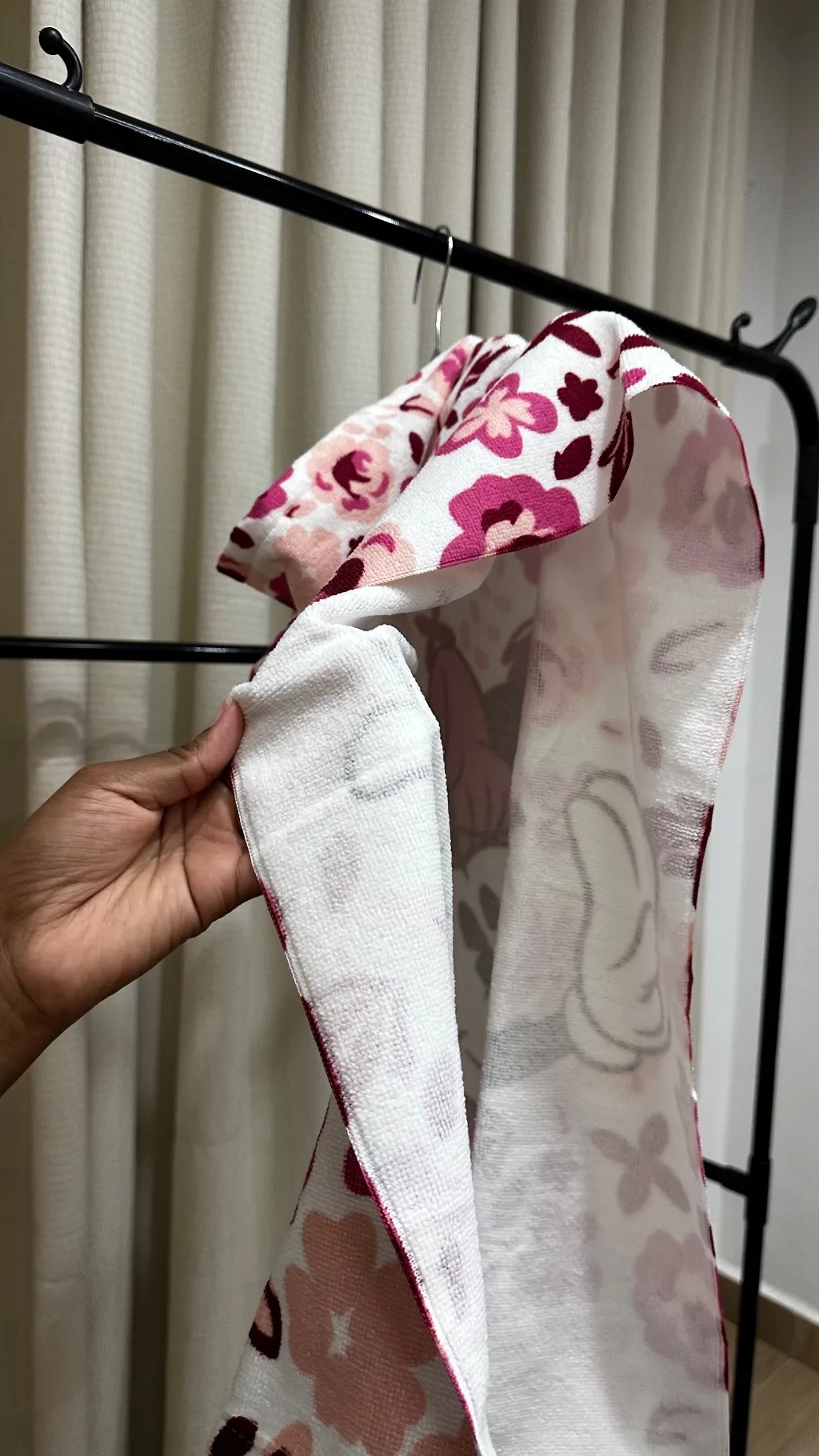 Minnie Floral Hooded Swim Towel (60*120cm )