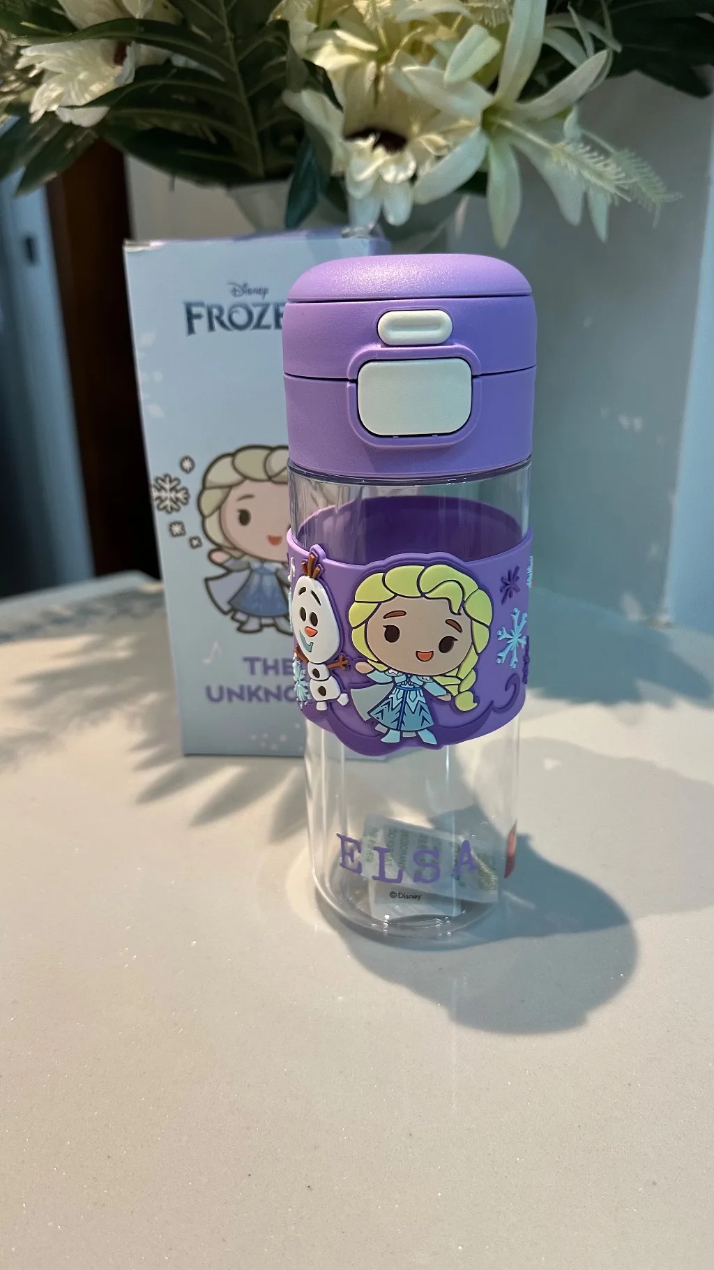 Disney elsa water bottle 600ml