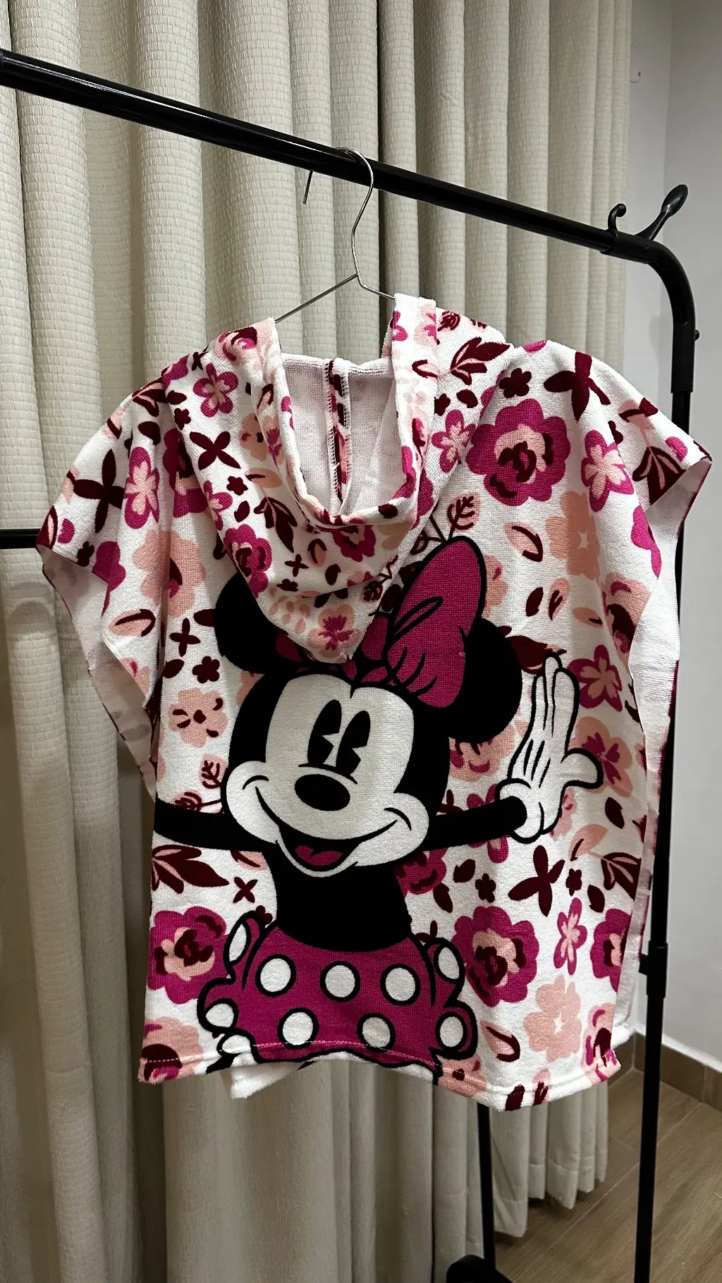 Minnie Floral Hooded Swim Towel (60*120cm )