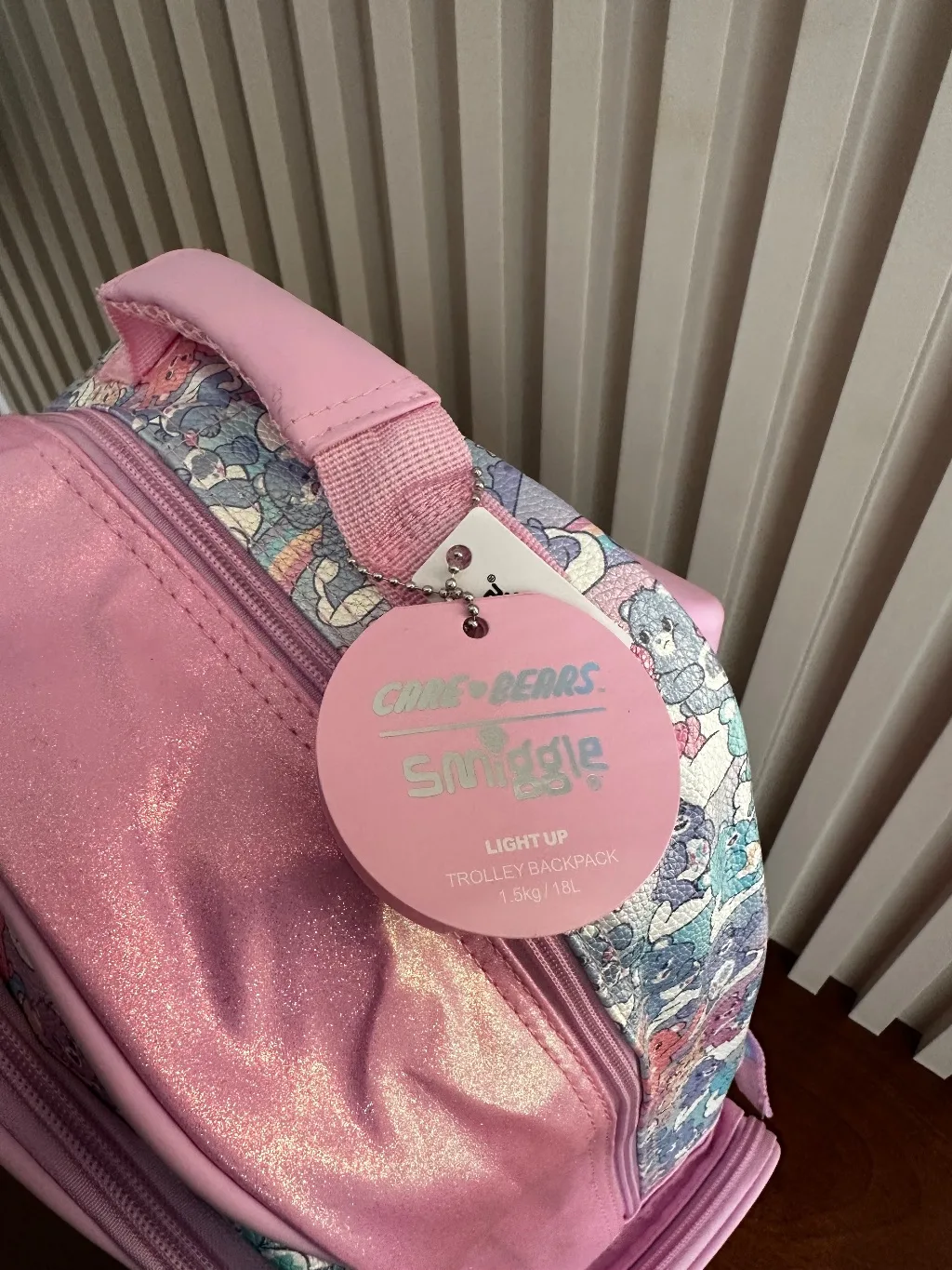 Care Bears Rainbow Dreams Light-Up Wheel Trolley Bag