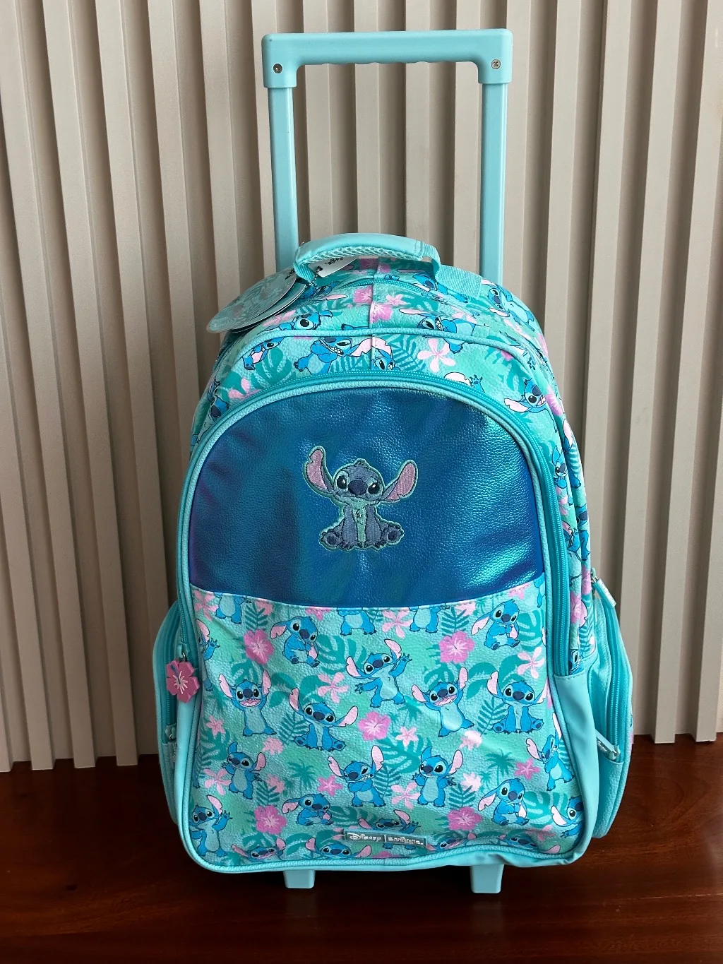 Disney Stitch Tropical Light-Up Wheel Trolley Bag