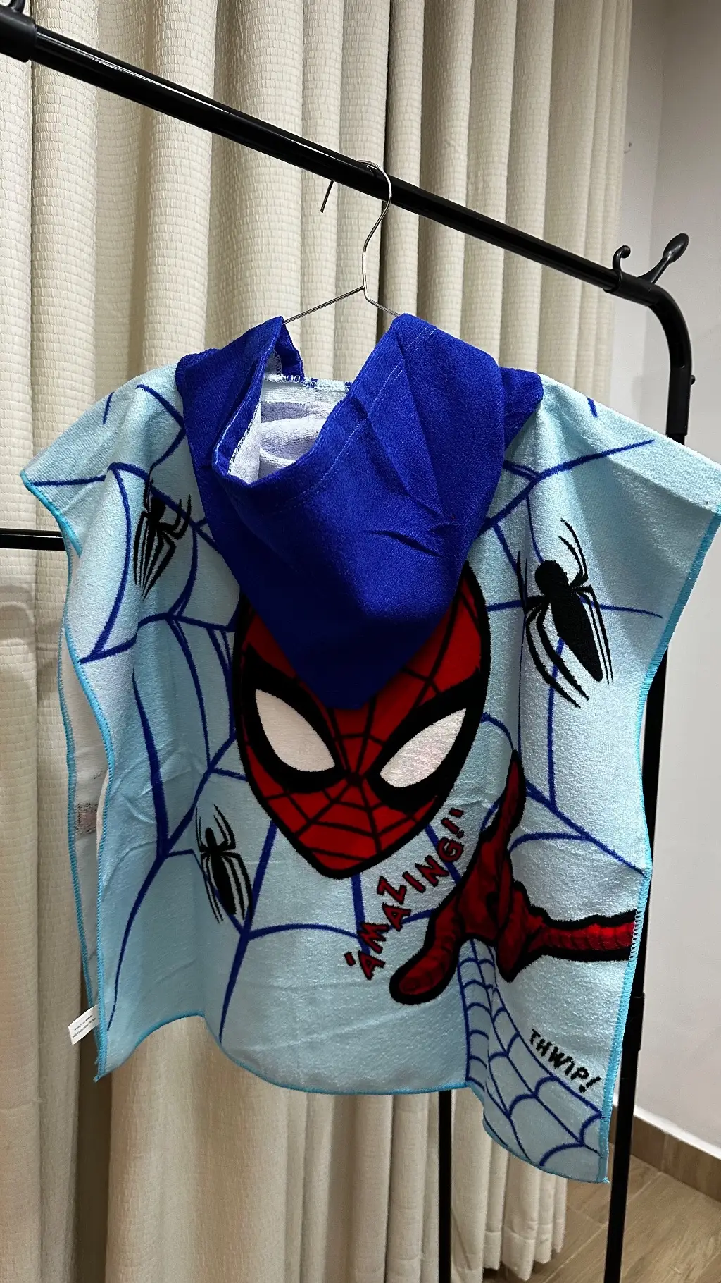 Spiderman Web Hooded Swim Towel (60 *120)