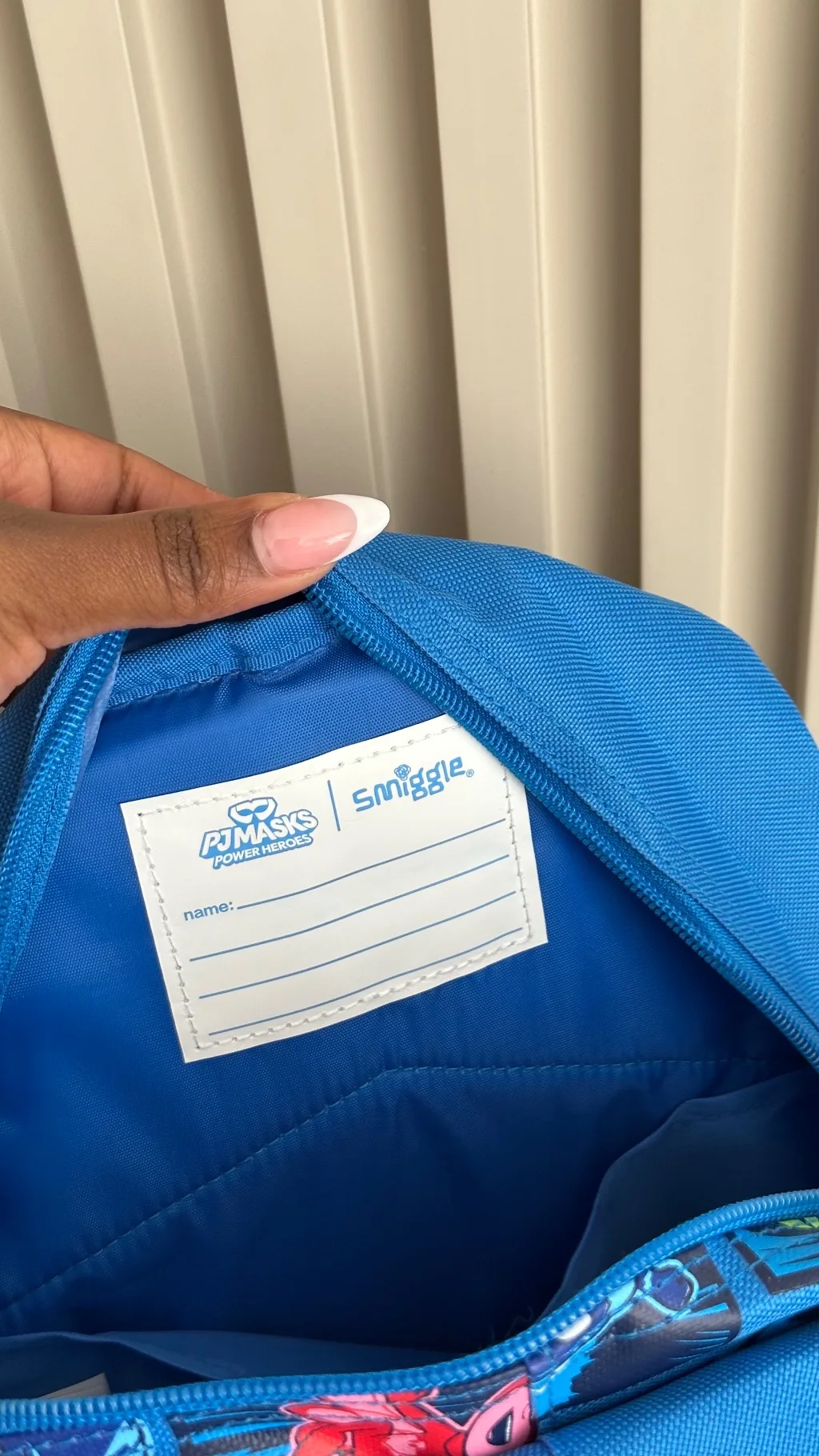 Pj Masks preschooler Smiggle bag
