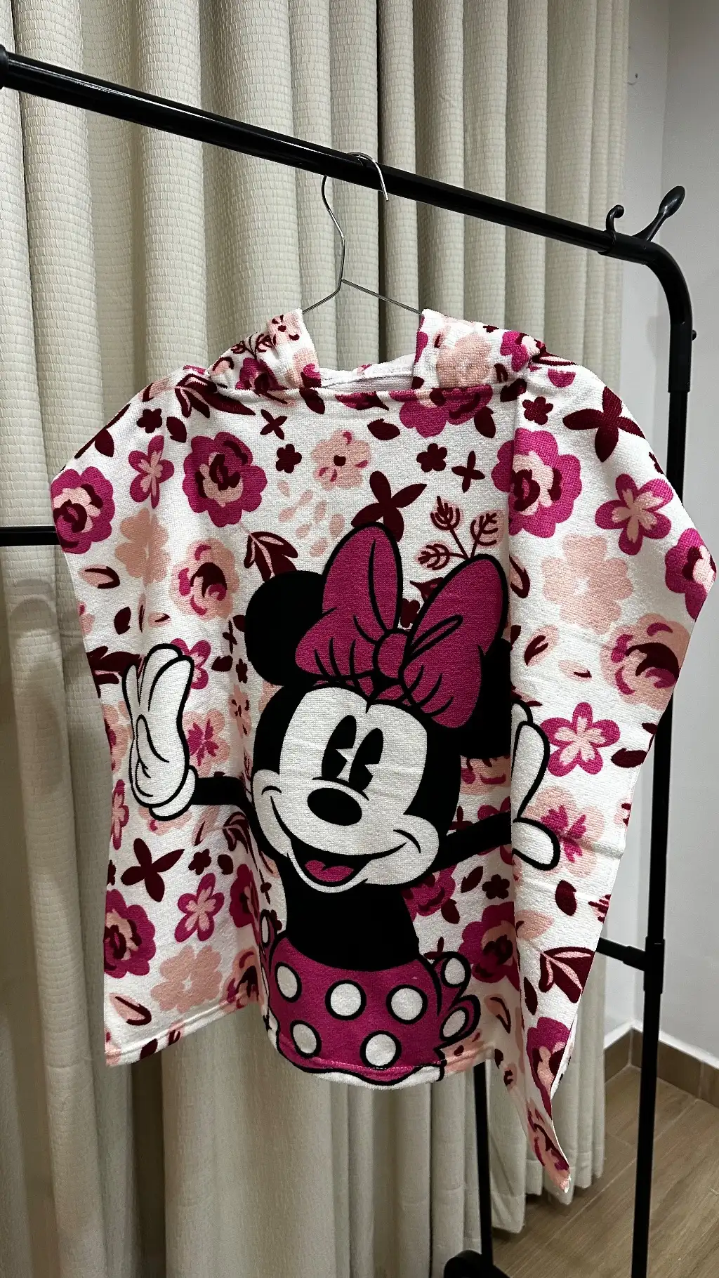 Minnie Floral Hooded Swim Towel (60*120cm )