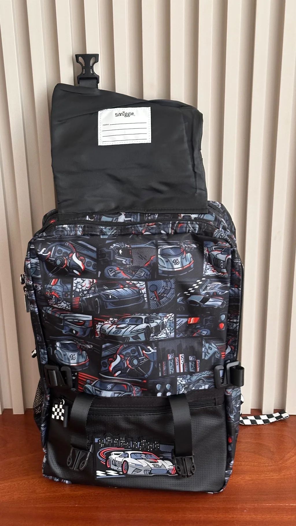 race car large smiggle bAG