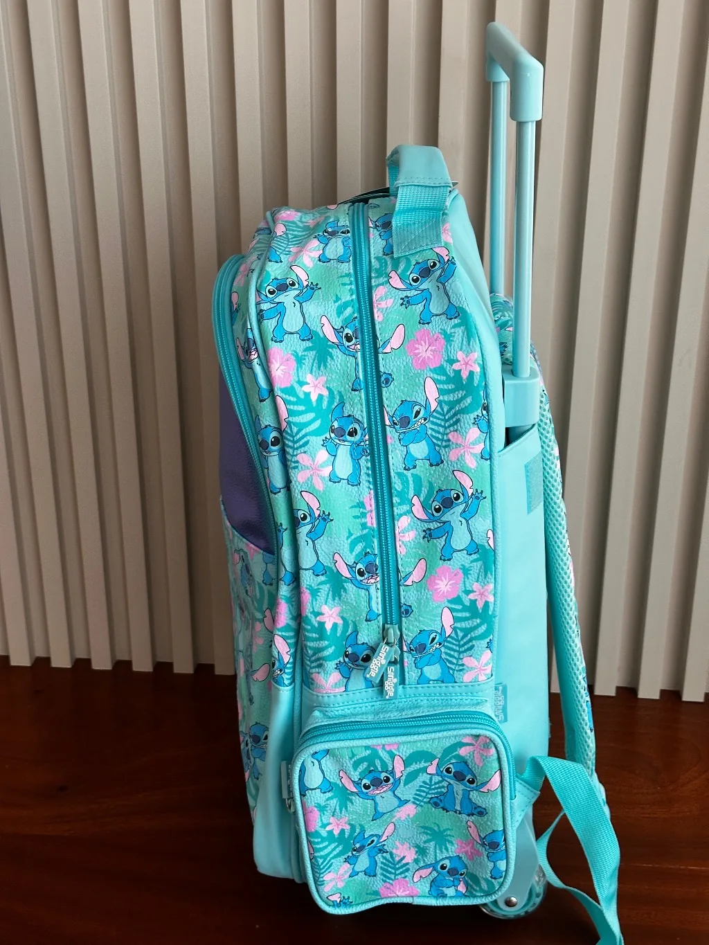 Disney Stitch Tropical Light-Up Wheel Trolley Bag
