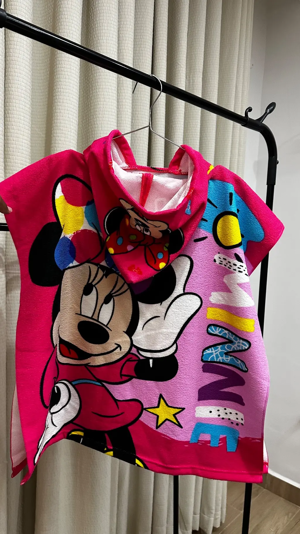 Minnie Rainbow Hooded Swim Towel (60 *120 cm)