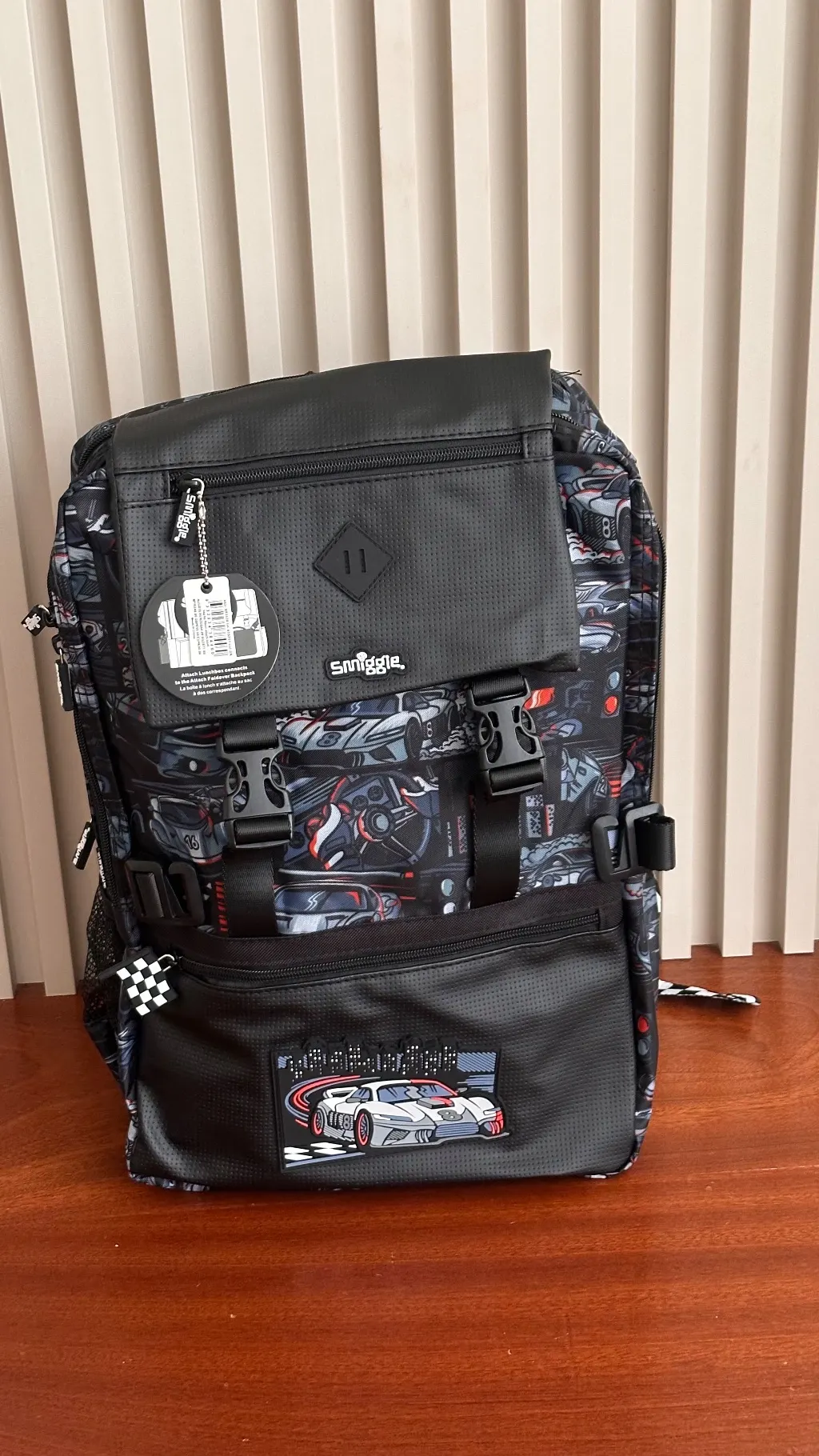 race car large smiggle bAG