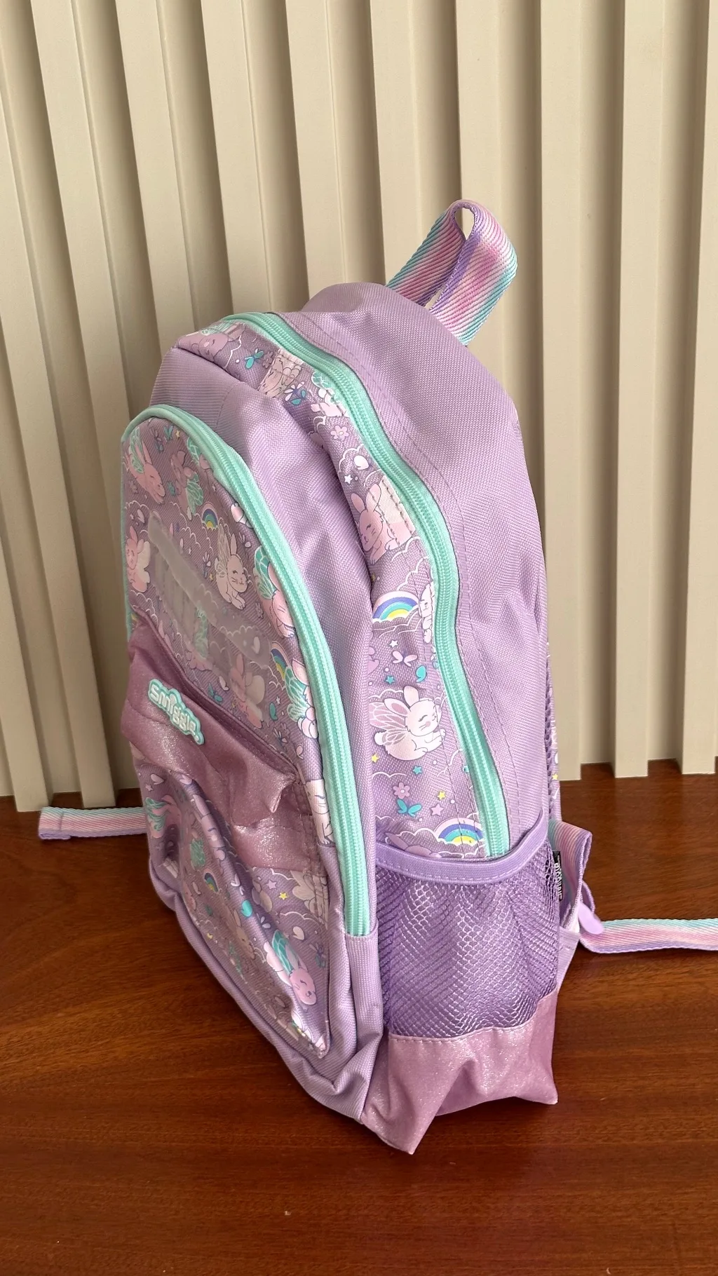 Preschooler smiggle bunny themed bag