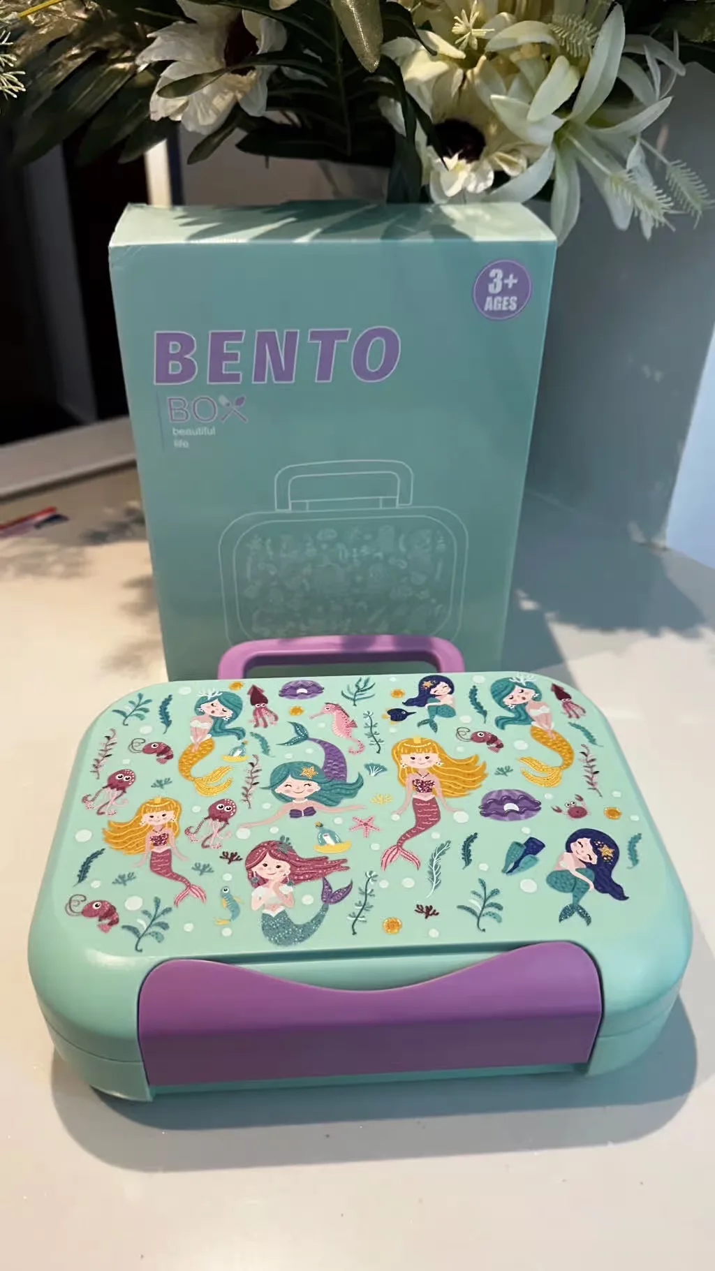 Sawi Kids Bento Lunch Box (1200ml | 22.6 x 17.6 x 7 cm)