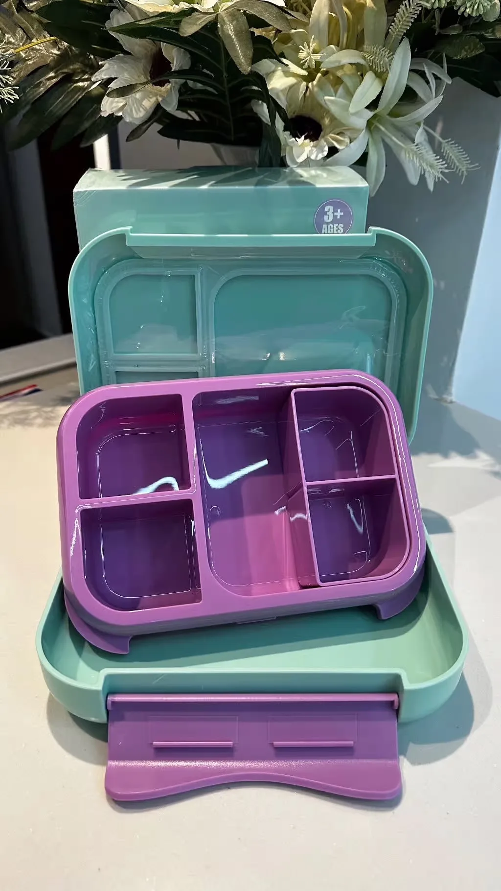 Sawi Kids Bento Lunch Box (1200ml | 22.6 x 17.6 x 7 cm)
