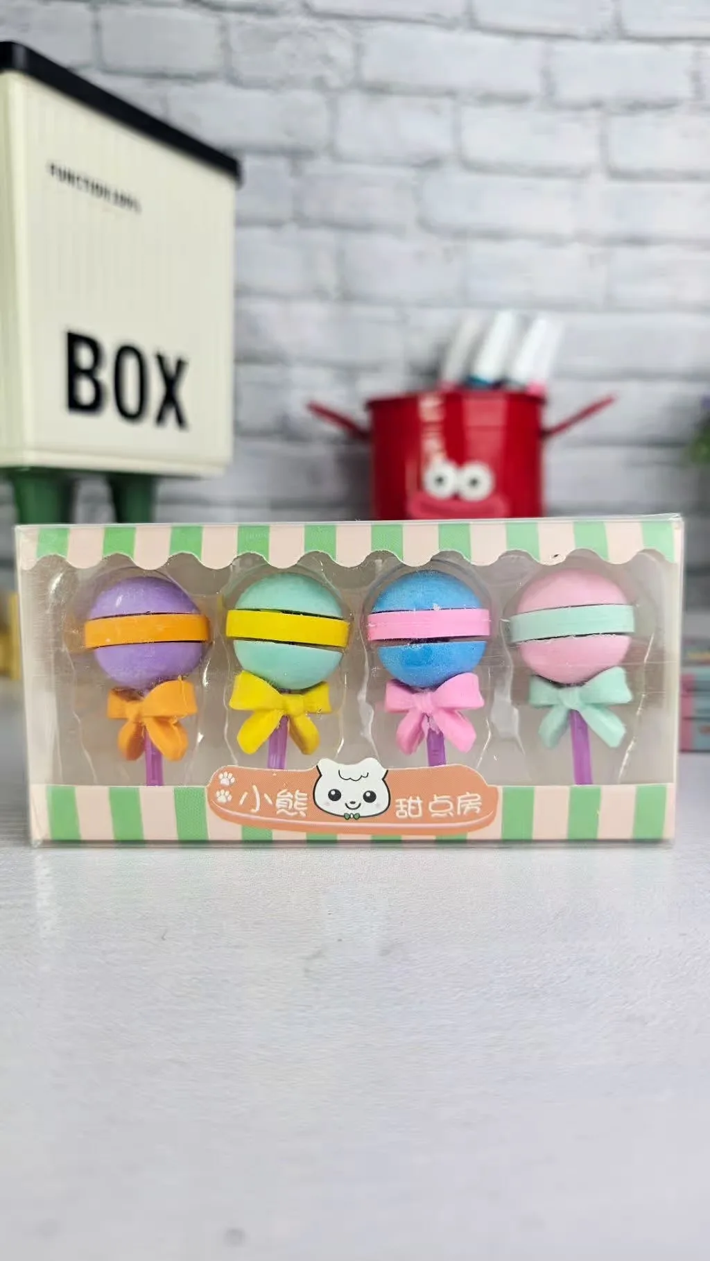 TamuFinds Lollipop/donut/popsicle  Themed erasers/rubber