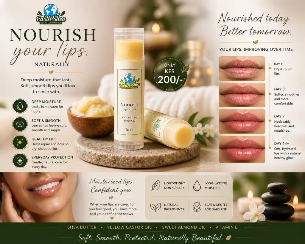 Earth Shea Natural Lip Butter